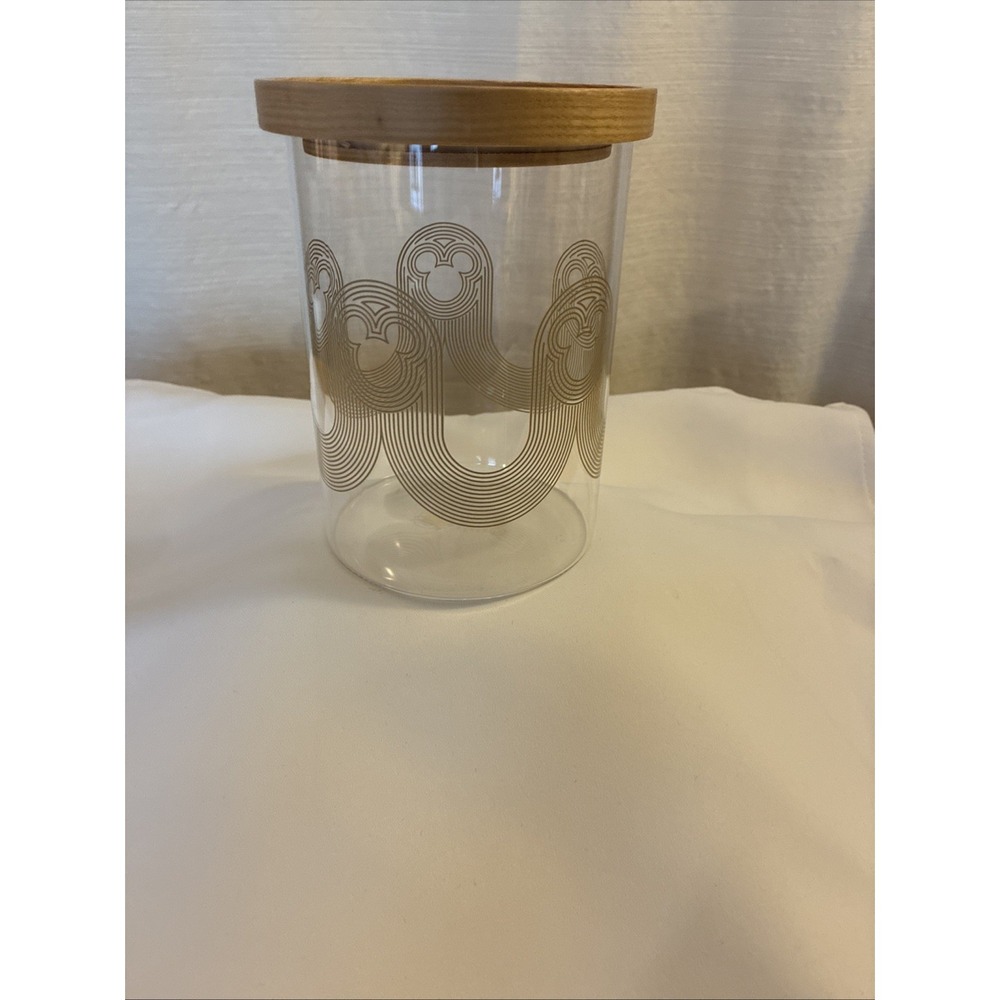 Mickey Mouse Icon Glass Canister Disney Home Store Mickey Mouse Home Collection